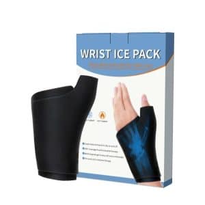 wrist gel ice pack, hot cold wrist compression sleeve, שרוול קר חום לפרק היד, ג׳ל תרמי לפרק כף היד, wrist support hot cold therapy, דחיסת ג׳ל תרמית