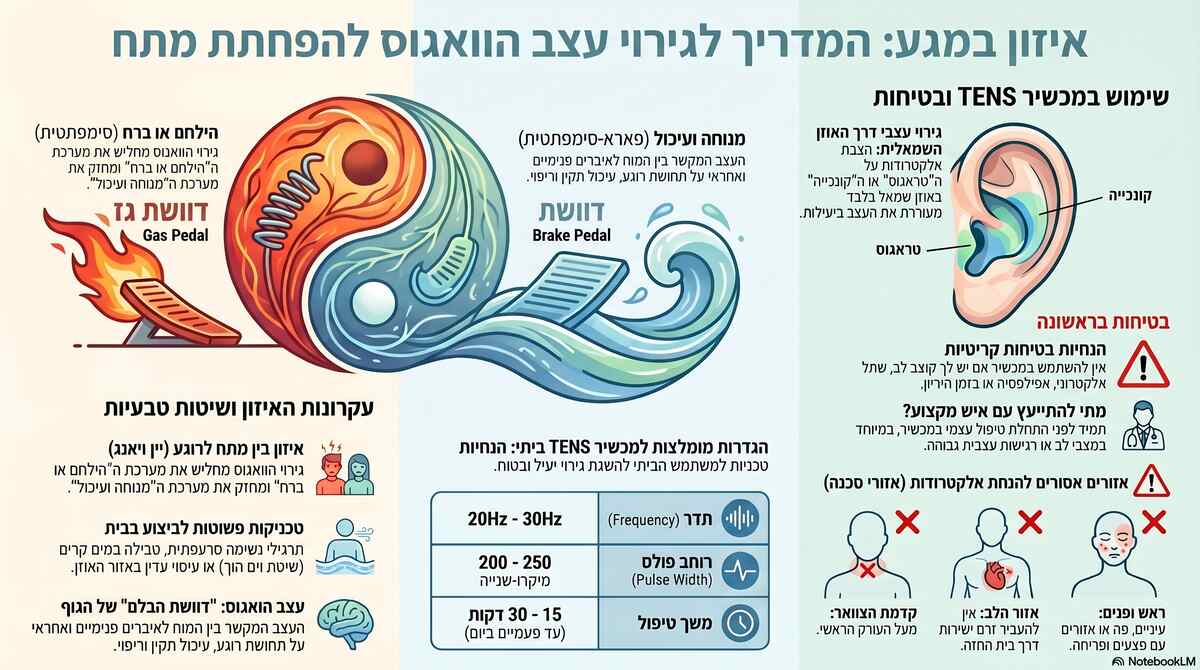 טיפול בעצב הואגוס עם טנס