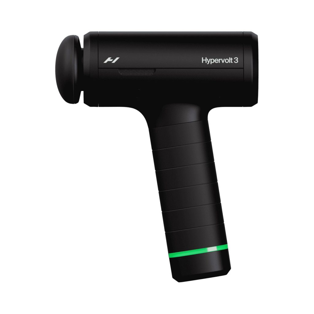 אקדח עיסוי Hypervolt 3 שחור עם ראש כדורי מחובר