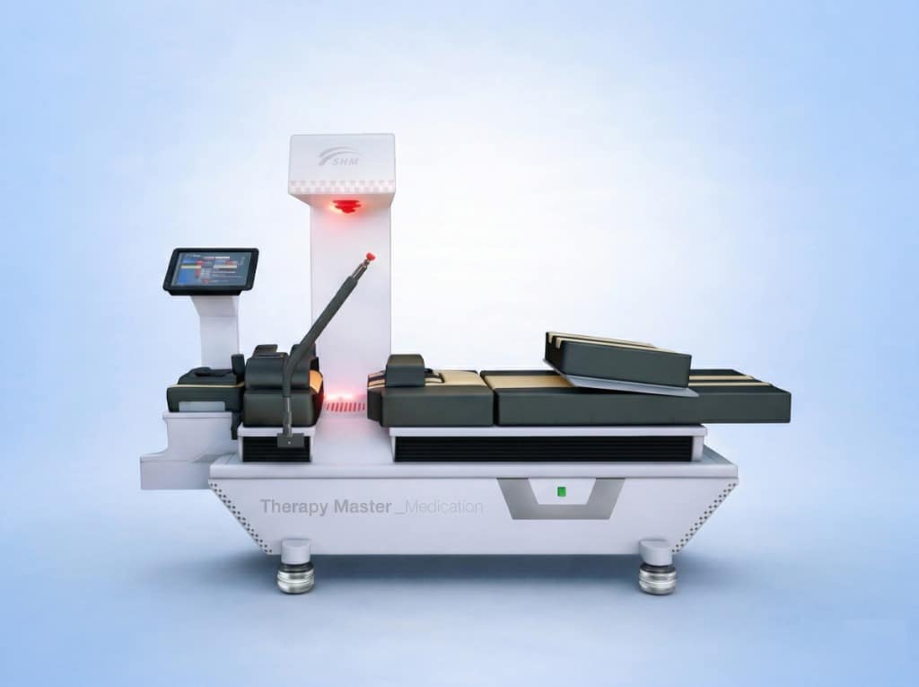 מערכת TheraMaster Spine-MT: מיטת דיקומפרסיה עם עמדת בקרה ומודול אינפרא-אדום